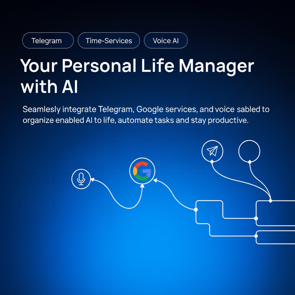 Personal life manager with Telegram, Google services & voice-enabled AI